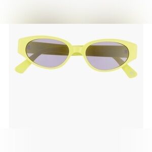 Kimeze  YELLOW SMOKE, 54mm Oval Sunglasses. One Size. NEW